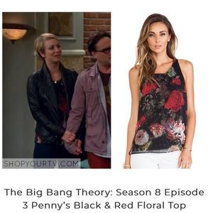 Alice + Olivia Vicky Back Twist Top in Dutch Floral Sz Small